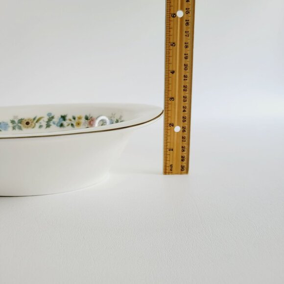 Royal Doulton Pastorale Oval Serving Bowl Floral Band, Vintage c.1970-90 England - Picture 8 of 11